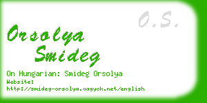 orsolya smideg business card